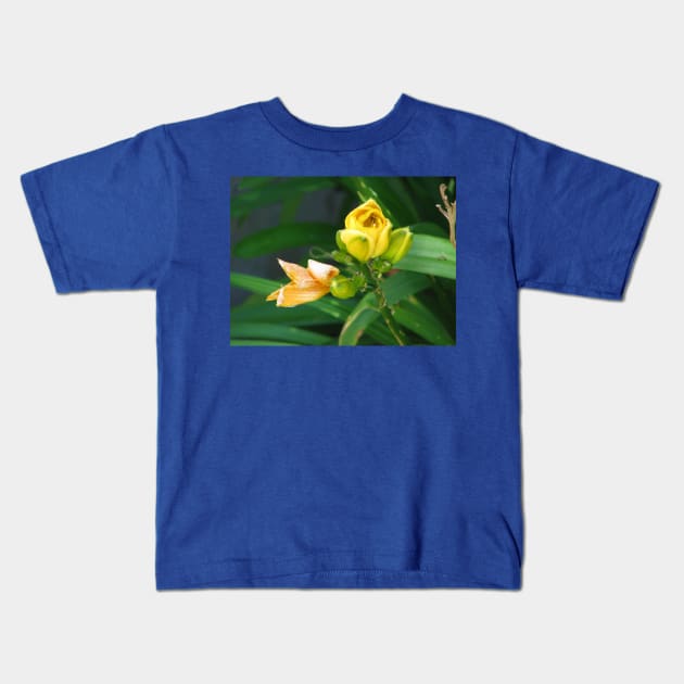 Those blooming flowers Kids T-Shirt by FriendlyComputerHelp